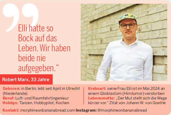Porträt eines Mannes mit einer Brille und Bananencappy, zitiert über Lebensfreude.